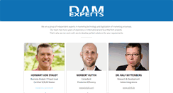 Desktop Screenshot of dam-experts.com