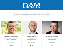 Tablet Screenshot of dam-experts.com